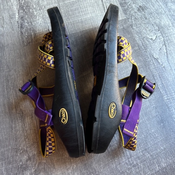 Chaco Man Z2 Purple Yellow Checkered Size 11 - Picture 9 of 9